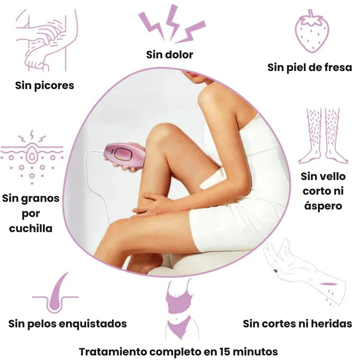 DEPILADORA LÁSER PERMANENTE (+ Regalo)